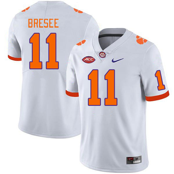Clemson Tigers #11 Bryan Bresee College Football Jerseys Stitched Sale-White